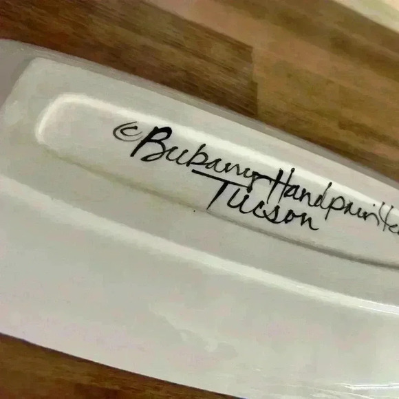 Chris Bubany Tucson Artist Hand Painted Hanukkah Dreidel Dish - Picture 4 of 4